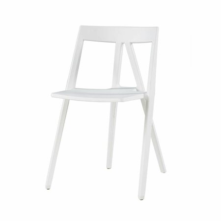 BEDDING BEYOND RPP-MILAN-WH Milan Resin Polypropylene Stackable Event Chair - White BE2842680